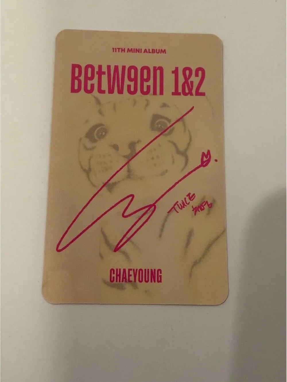 Twice Chaeyoung BETWEEN 1&2 Album Photocard